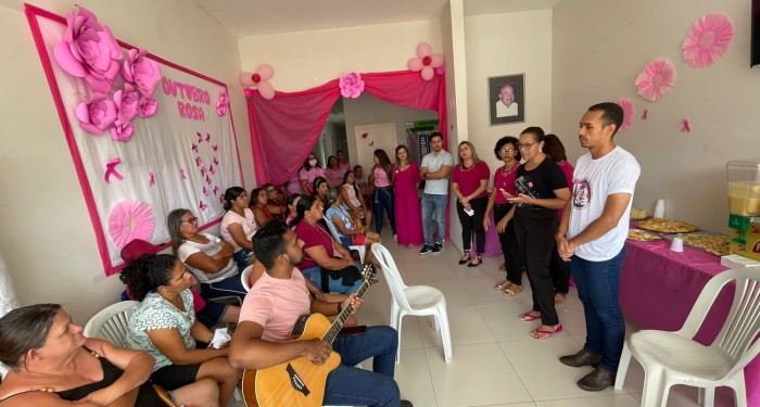 Saúde realizou ações de prevenção da Campanha Outubro Rosa